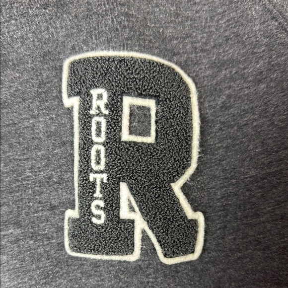 Roots Women's Gray and Black Bomber Jacket with Ribbed Details Size Extra Large - Picture 2 of 8